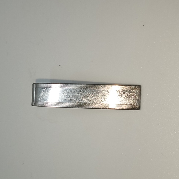 Silver Tone Flex Let Vintage Mens Tie Clip USA Quality - Picture 1 of 4